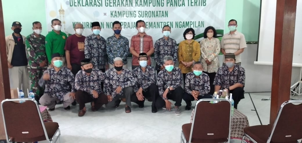 Deklarasi Gerakan Kampung Panca Tertib Di Kampung Suronatan Kelurahan Notoprajan